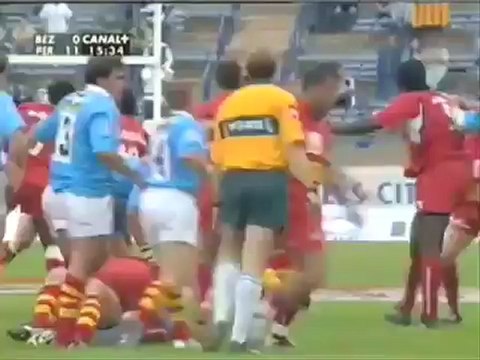 Enorme bagarre au rugby !!! Bézier-Perpignan !!