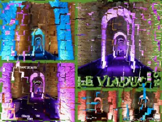 LE VIADUC DE CHAUMONT ILLUMINE DE NUIT