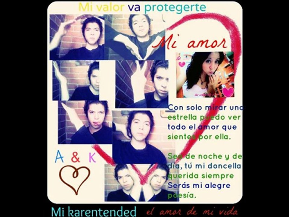 Para el amor de mi vida mi bella karentended