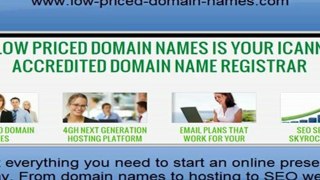 Low Priced Domain Names | Domain Name Registration | Domain Registrar