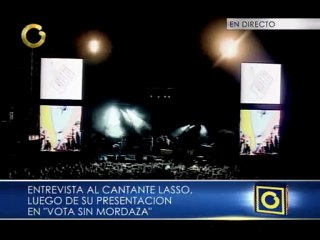 Lasso "se cansó" en el concierto "Vota sin Mordaza"