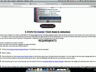 How to Change Your Name in Arkansas