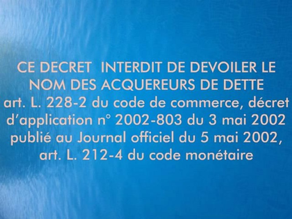 A qui appartient la dette Française