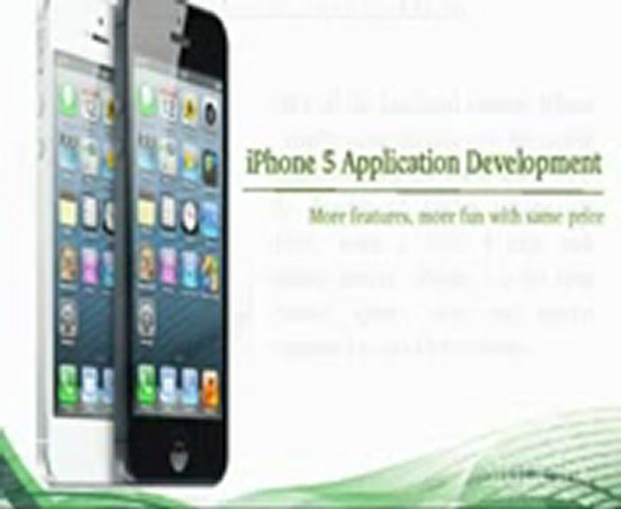 iphone 5 application development