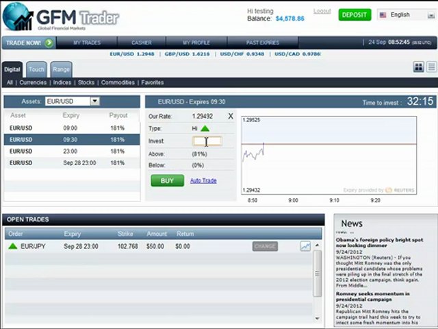 GFM Trader Platform Training Videos English