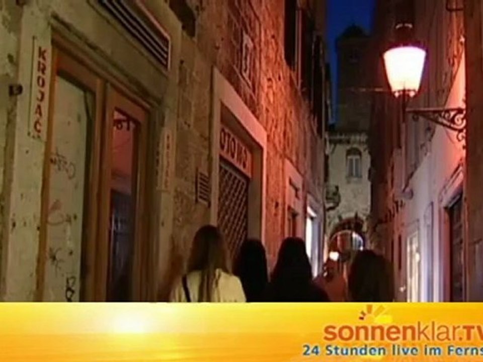 Destinationszuspieler Split kurz Nacht