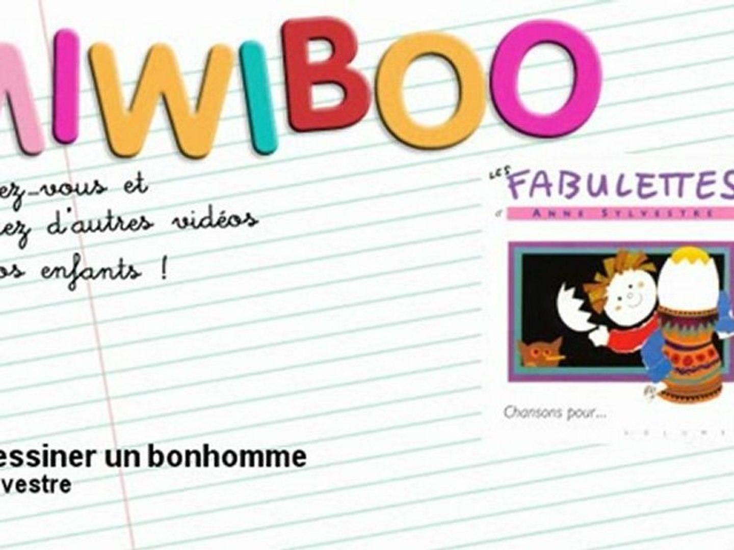 Pour Dessiner Un Bonhomme Anne Sylvestre