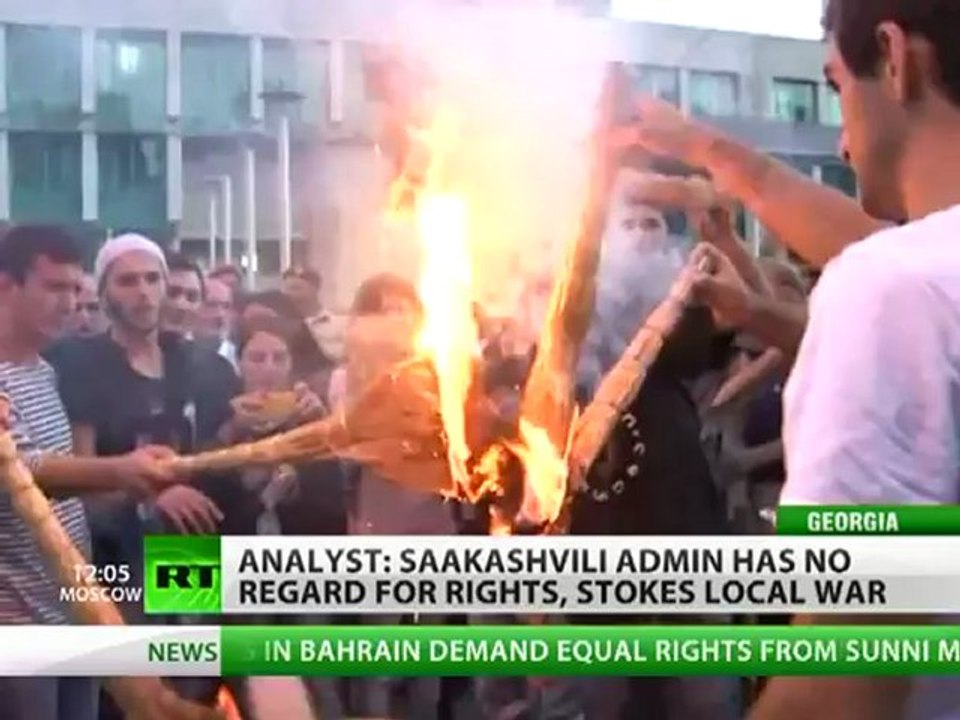 Torture Tape Rage: Thousands protest Georgian prison horror