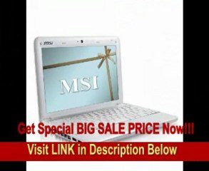 MSI Wind U100-427 10-Inch Pink Netbook - 2.5 Hour Battery Life FOR SALE
