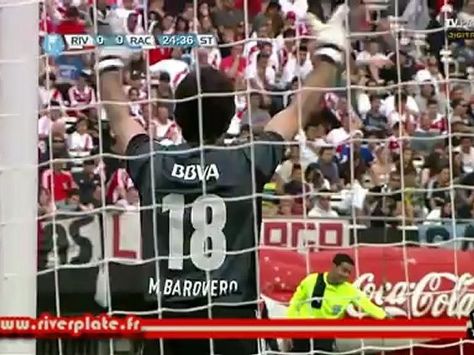 River - Racing : gol de Cahais