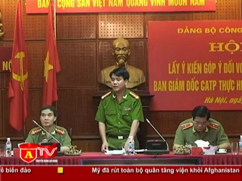 ANTÐ - Nhiều ý kiến đóng góp trong việc thực hiện nghị quyết Trung ương 4