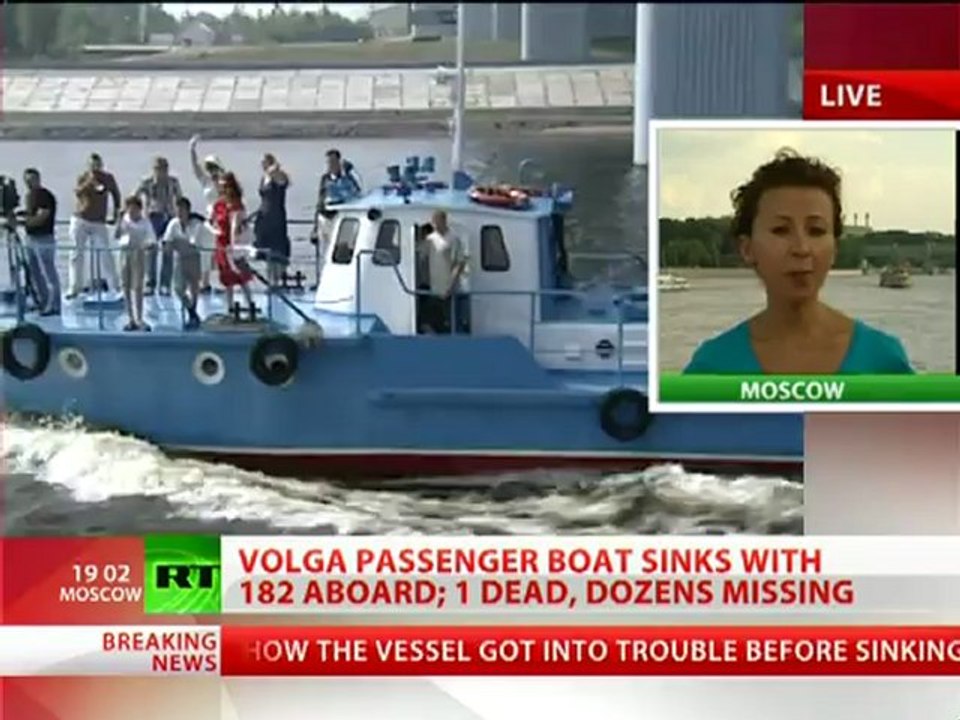 1 dead, dozens missing as passenger boat sinks in central Russia
