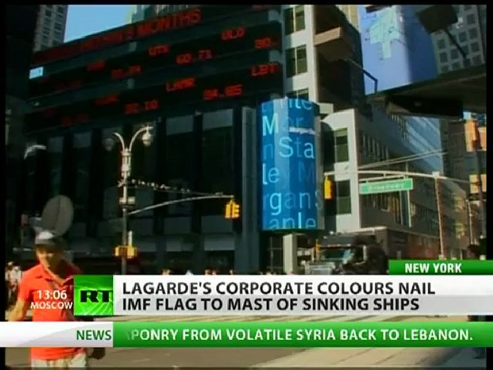Lagarde's corporate colors nail IMF flag to mast of sinking ships