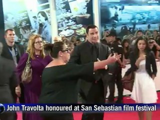 Travolta honoured at San Sebastian film festival