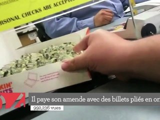 Top 5 : il paie sa contravention avec des billets pliés en origami