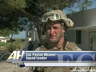 Marines entrenan con  Infantes de Marina