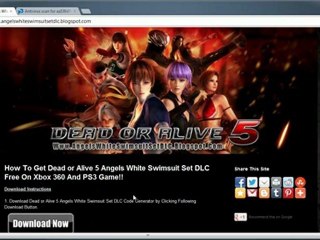How to Get Dead or Alive 5 Angels White Swimsuit Set DLC Free!!