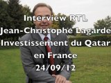 ITV RTL JC Lagarde réagit aux investissement du Qatar dans les banlieues françaises