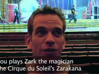 Garou plays Zark the magician in the Cirque du Soleil's Zarakana
