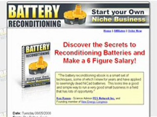 Battery Reconditioning - Start Your Own Niche Business - See How