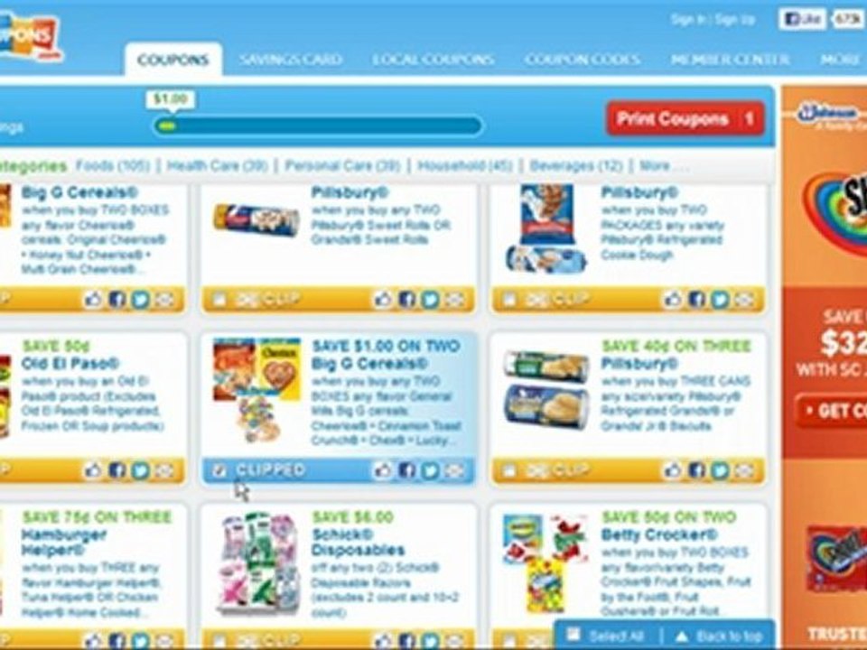 printable food coupons