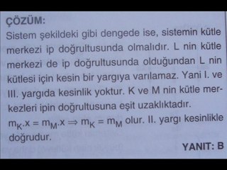 KÜTLE MERKEZİ KONU ANLATIM SLAYTI ( UĞUR DER.)