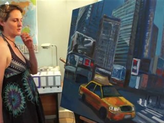 Catherine Jonville et les couleurs de la vie urbaine