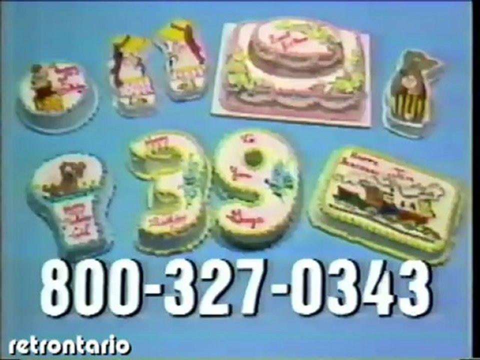 Carvel Ice cream Cakes 1982