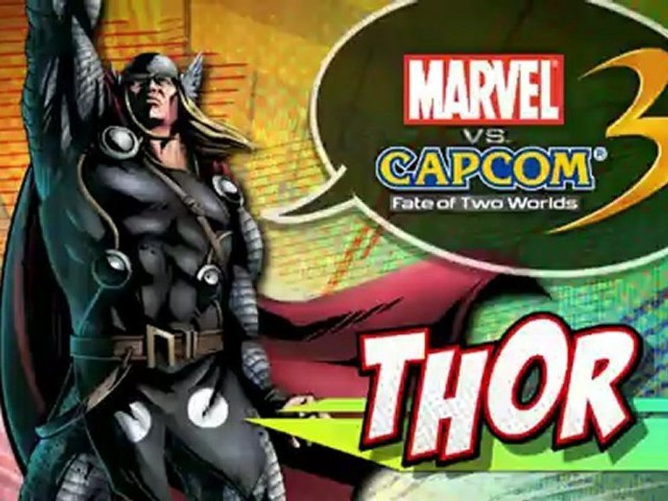 MARVEL VS. CAPCOM 3: FATE OF TWO WORLDS "Thor Gameplay" for PS3 and Xbox 360