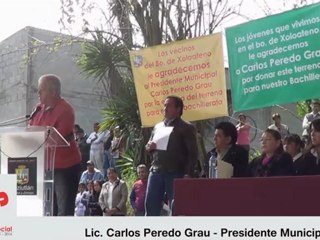 Evento Donación de Terreno para el Bachiller de Xoloateno