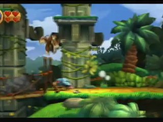 Donkey Kong Country Returns (Wii) Intro + Level 1-1