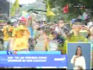 Reportajes en Aragua sobre Visita de Capriles el 23-09-2012