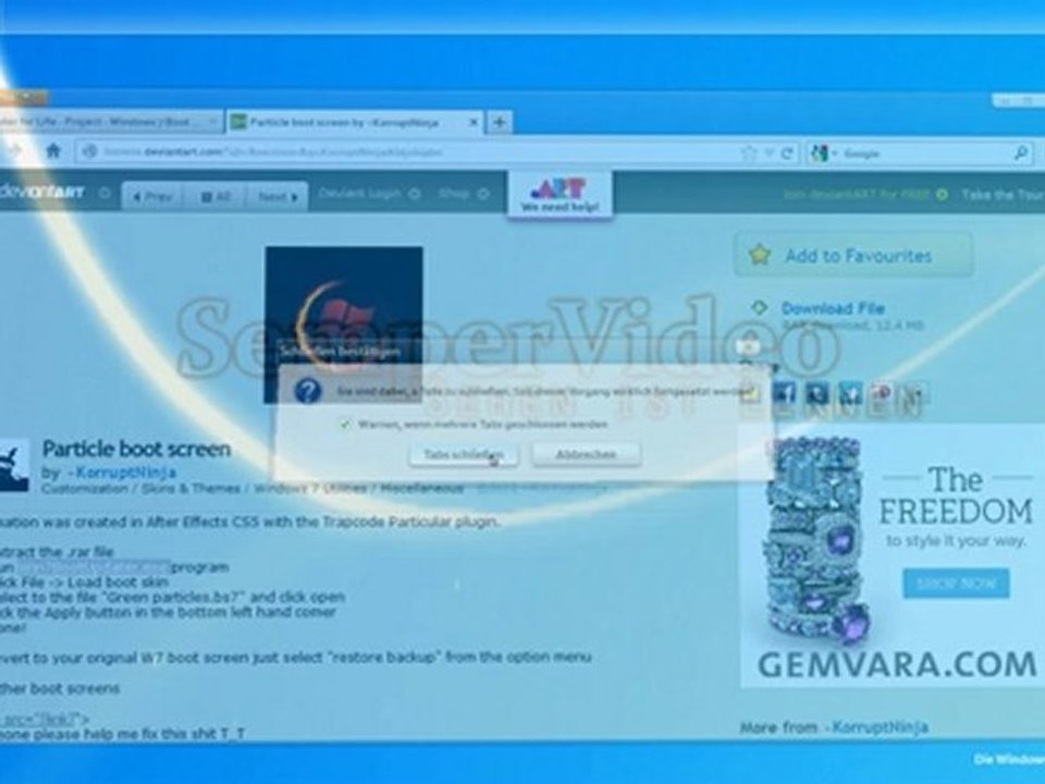 Windows 7: Bootscreen austauschen (Folge 2)