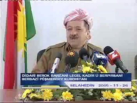 Serok Barzanî li gel Pêşmergeyên Kurdistanê 26.11.2005