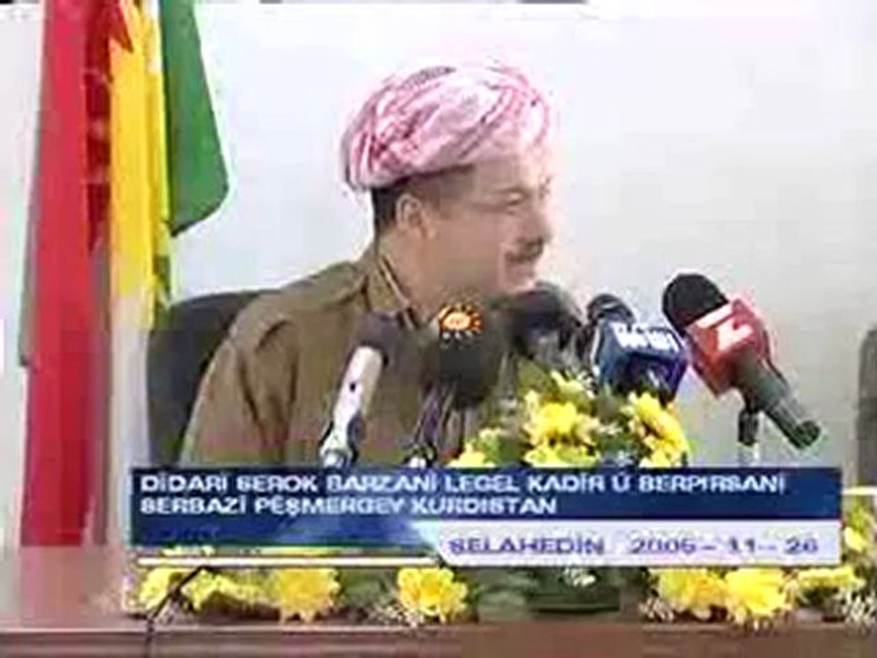 Serok Barzanî li gel Pêşmergeyên Kurdistanê 26.11.2005