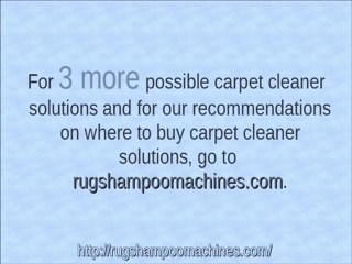 Greatest Carpet Cleaner Solution Choices - Starting From Vinegar To Enzyme Driven Answer