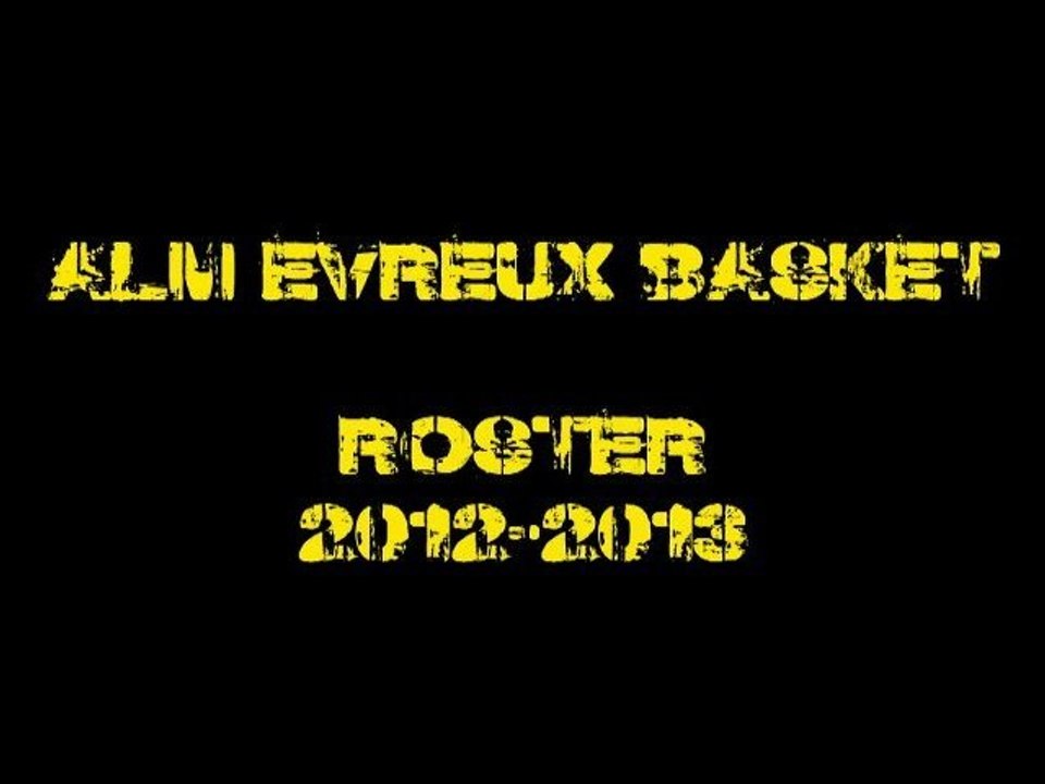ROSTER ALM EVREUX 2012-2013