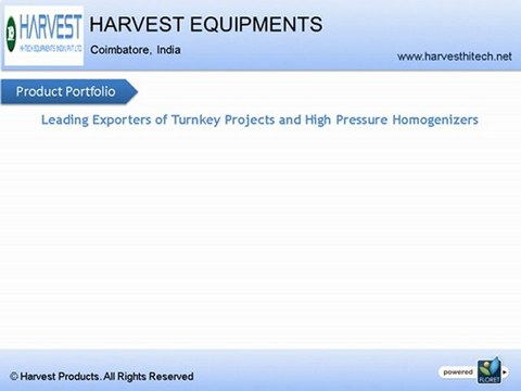High Pressure Pumps - Harvest Hi-tech