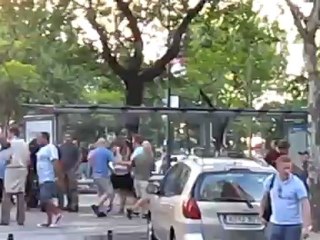 Spanish Police Attack Manchester City Fans