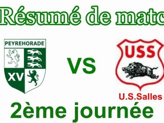 Résumé vidéo Peyrehorade Sport Rugby / U.S. Salles