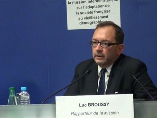 Luc Broussy - Présentation de la  mission interministérielle sur l'adaptation de la société française au vieillissement démographique