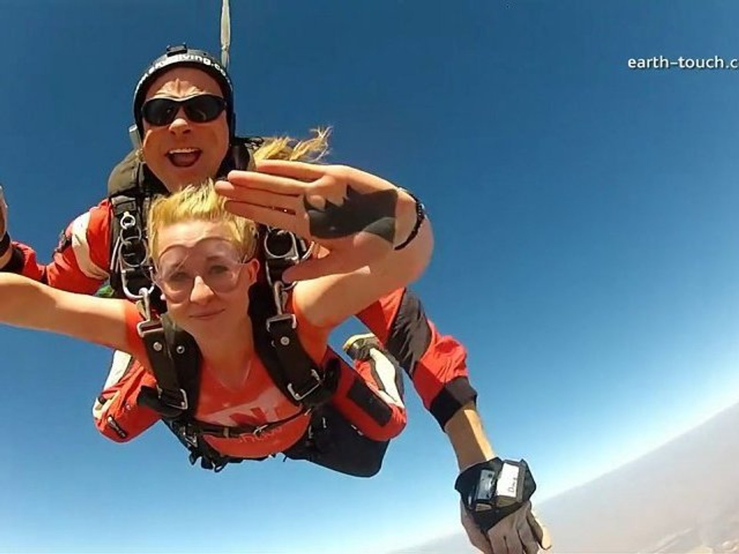 Topless Skydiver