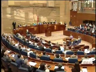 Aguirre en la Asamblea de Madrid: "Dígame una sóla obra pública nueva"