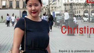 Street style de Christina à la Fashion week de Paris