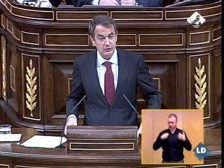 Zapatero: "Estoy muy agradecido al Partido Nacionalista Vasco"
