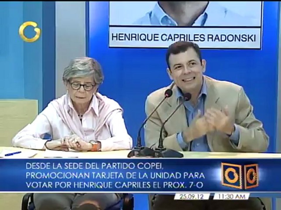 Promocionan la Tarjeta de la Unidad para votar por Capriles Radonski