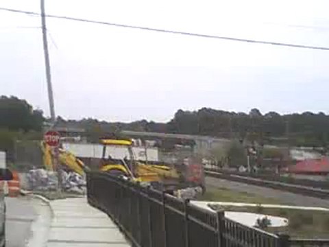 Norfolk Southern Autorack and container train east bound through Austell Ga.