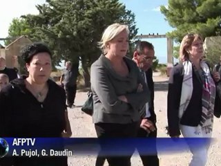 Marine Le Pen rend hommage aux harkis dans le Sud