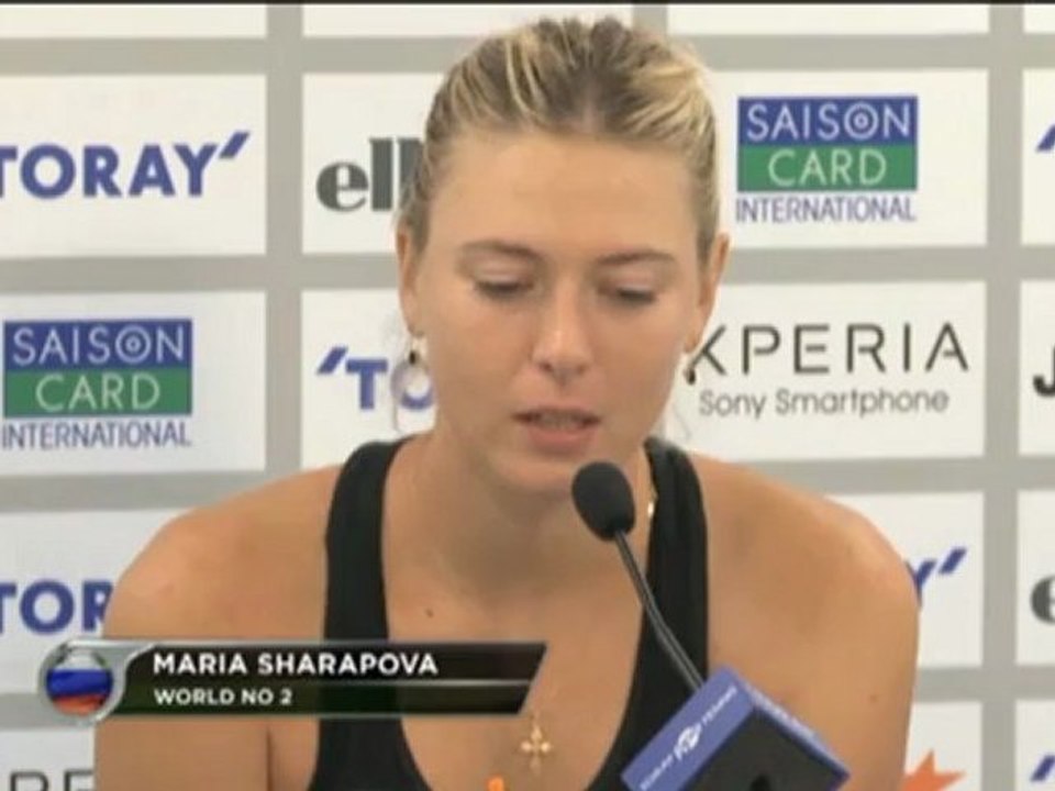 Tokio: Scharapowa: „War heute nicht auf der Höhe“