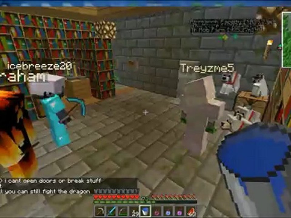 EnderDragon fight on SomethingCraft